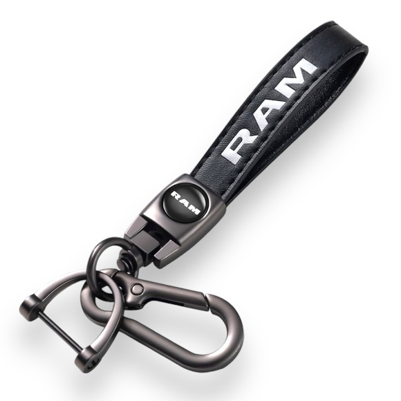 Ram Genuine Leather Lanyard Keychain- NWT - Picture 1 of 4